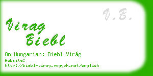 virag biebl business card